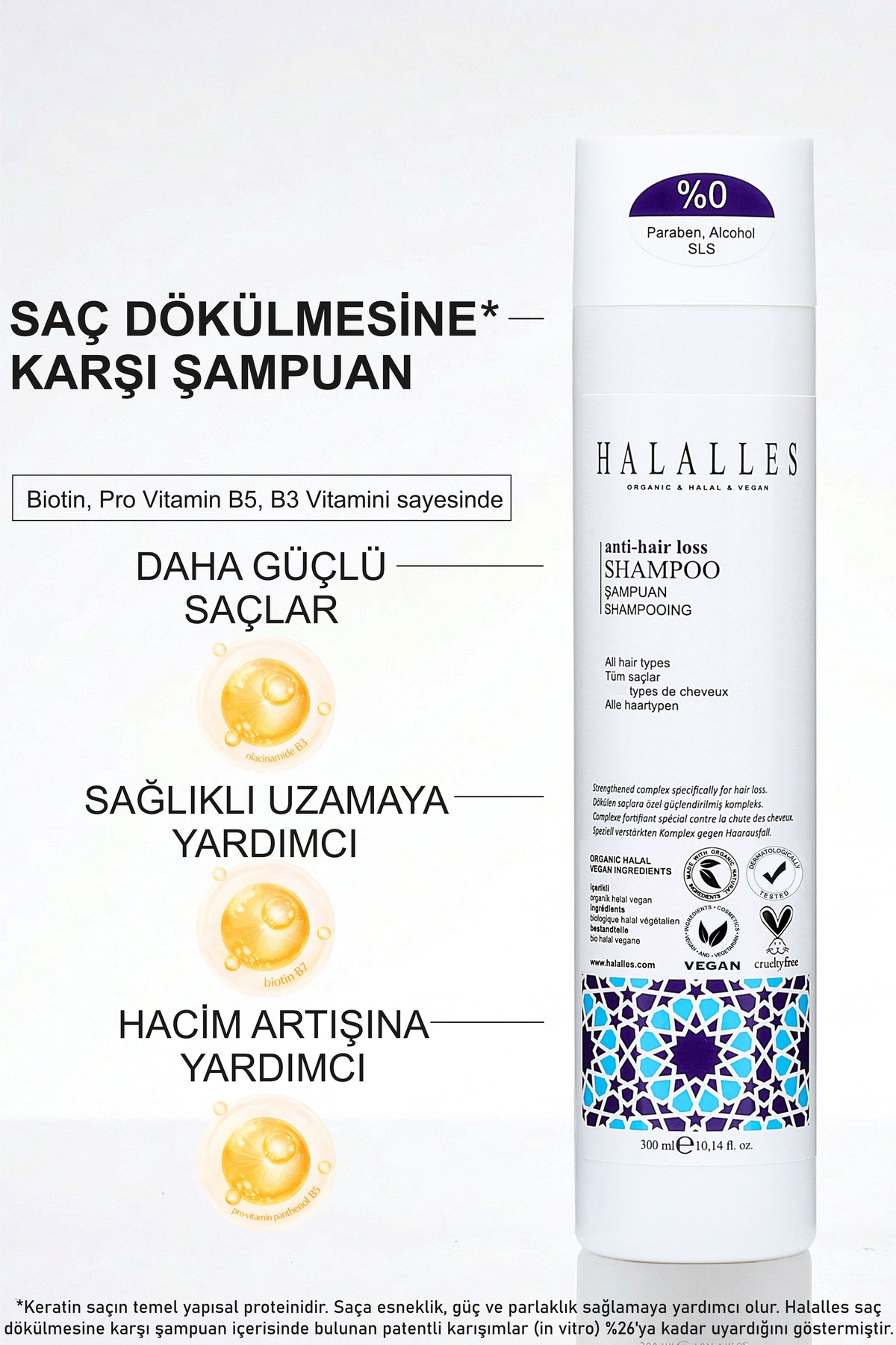 Saç Dökülmesine Karşı İşlemli Normal Yapılı Saçlara Vitamin Biotin Amino Asit İçeren Set 2 X 300 ml — 1534 — تصویر 2 از 8