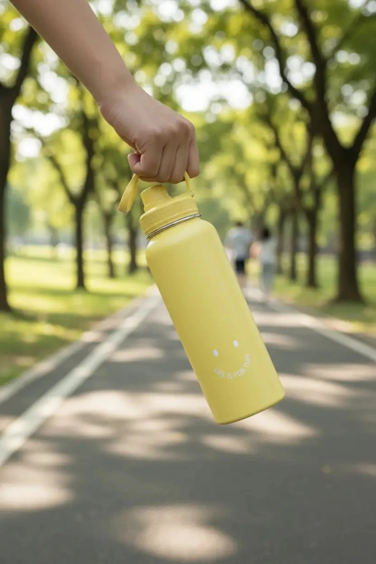 Miniso Lisanslı Klasik Tasarım Çelik Su Kabı – Sızdırmaz Kapaklı