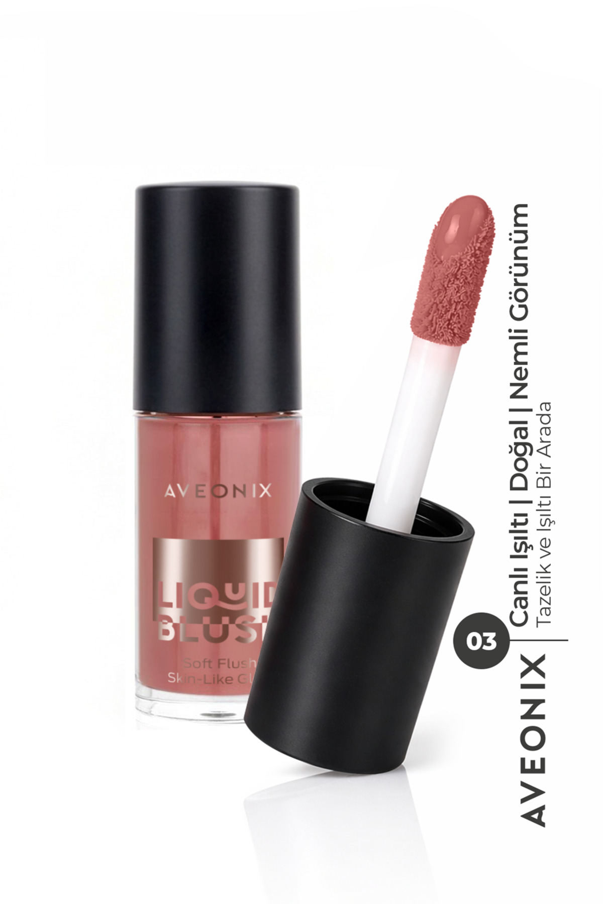 AVEONIX 3 in 1 Glow Tint 03 Çok Amaçlı Likit Yoğun Pigmentli Parlaklık Veren ...