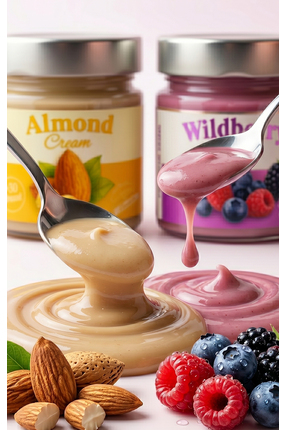 Frapella Badem Kreması ve Orman Meyvesi Kreması 2 x 220 Gr.