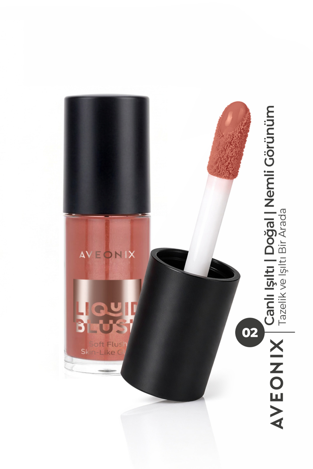 AVEONIX 3 in 1 Glow Tint 02 Çok Amaçlı Likit Yoğun Pigmentli Parlaklık Veren ...