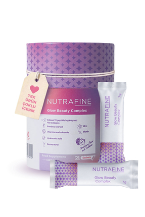Nutrafine Glow Beauty Complex–Tripeptit Marine Kolajen, Resveratrol,Biotin, H...