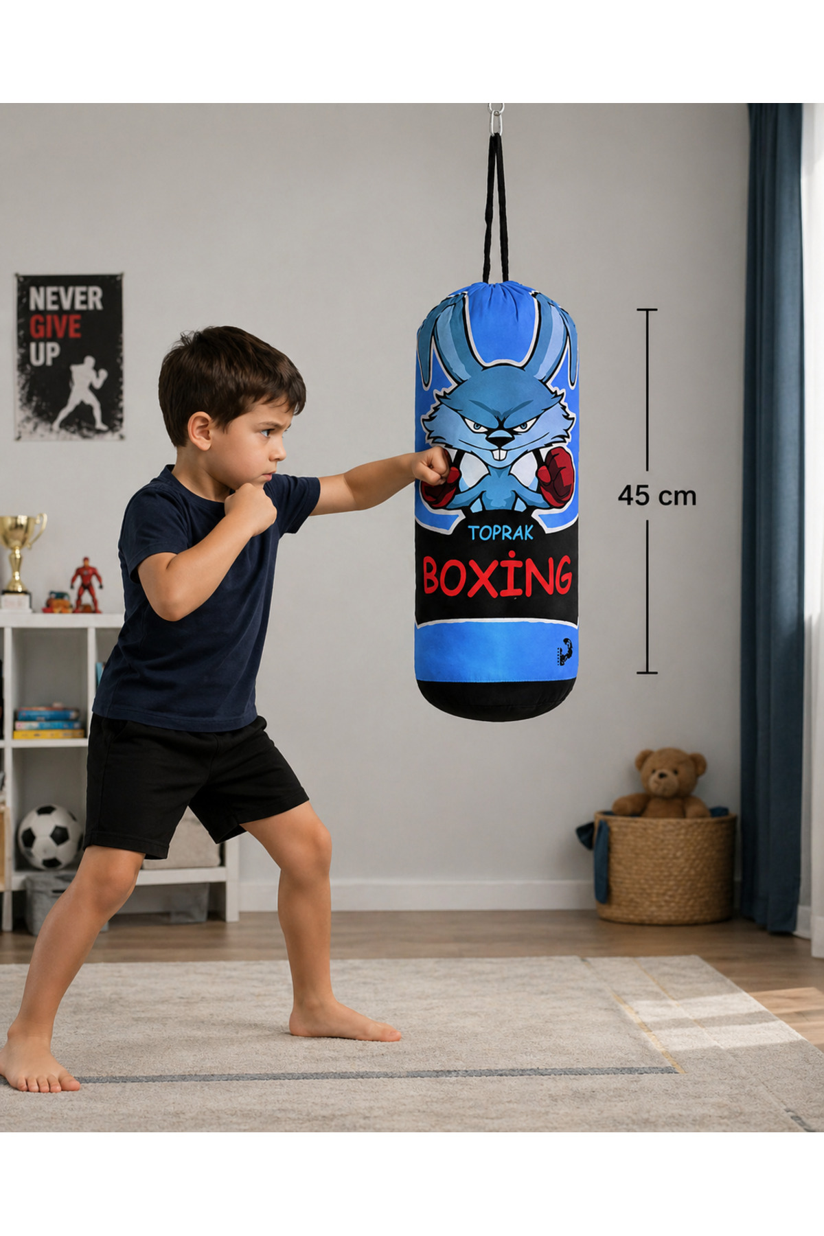 TOPRAK SPORT Eldiven Hediyeli Boks Torbası İçi Dolu