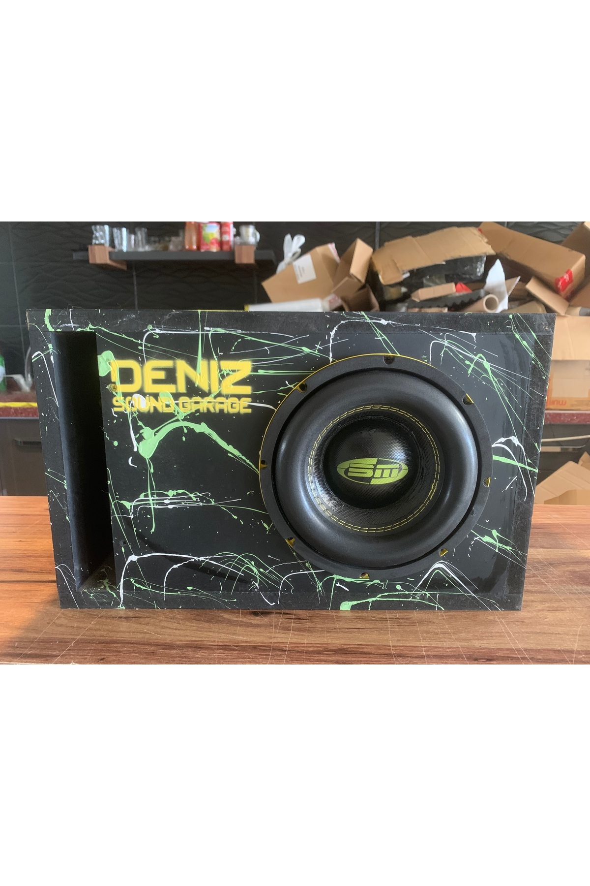 ネギミソページ Deniz Sound Garage 20 CM MDF KABİNLİ SUBWOOFER BM 8'' 1000 WATT