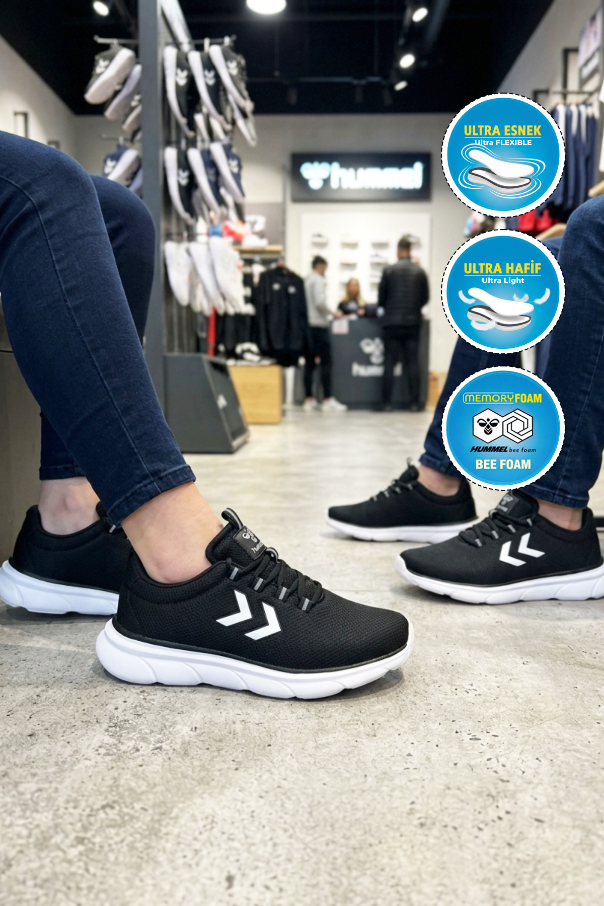 کفش ورزشی مشکی یونیسکس Tyro II مدل ۹۰۰۸۹۹ هامل کفش پیاده روی hummel