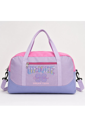 ICONE BAG Kız Çocuk Unique Baskılı Spor Çanta, Cepli Spor Çanta, Fermuarlı De...