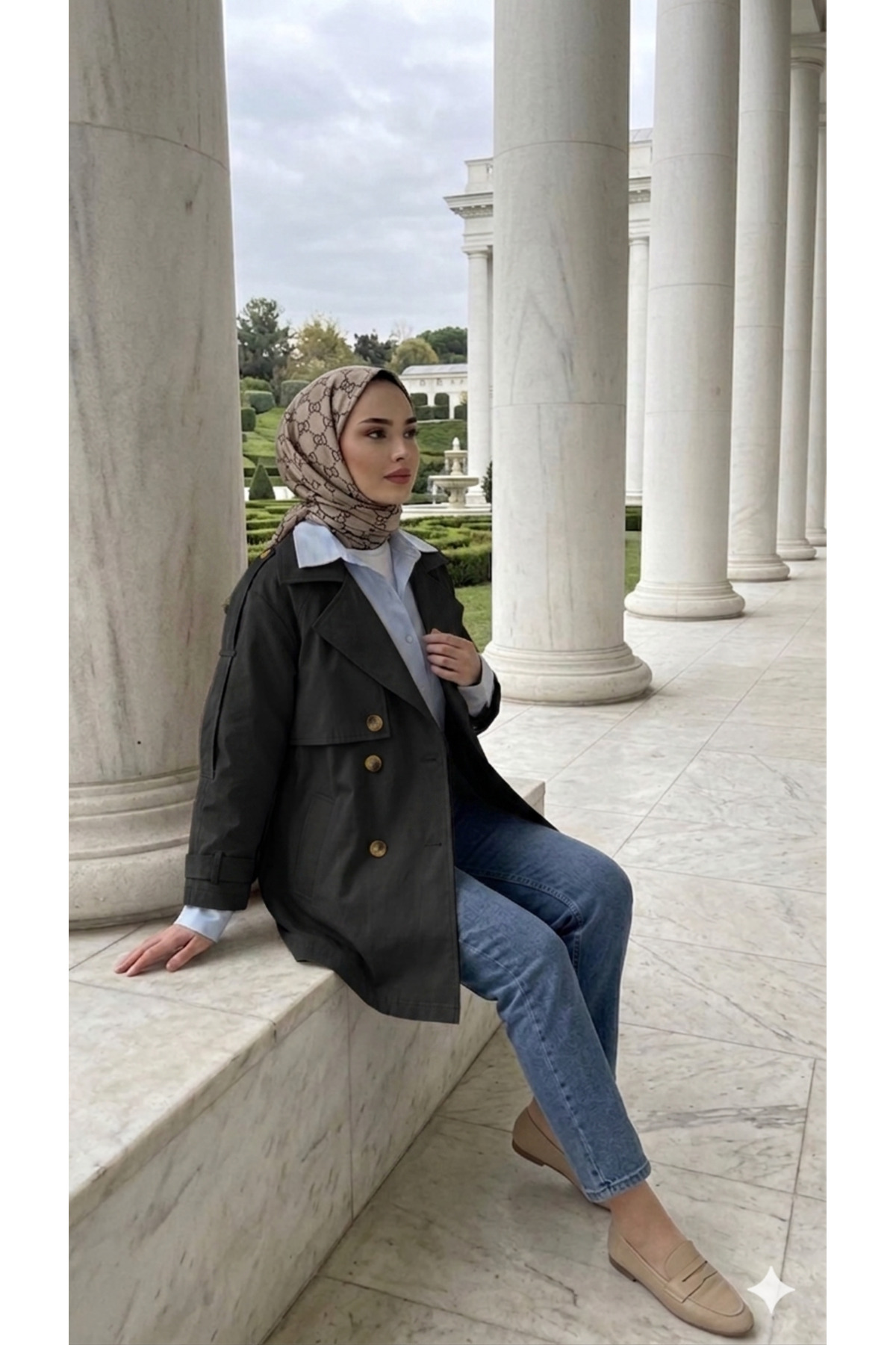 Gülsoy YENİ SEZON APOLETLİ DÜĞME DETAYLI CEPLİ TRENÇKOT görsel 2