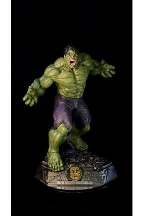 shop Marvel Hulk Figür 34 Cm Detaylı El Boyama Koleksiyon Dekor Reçine 3D Baskı