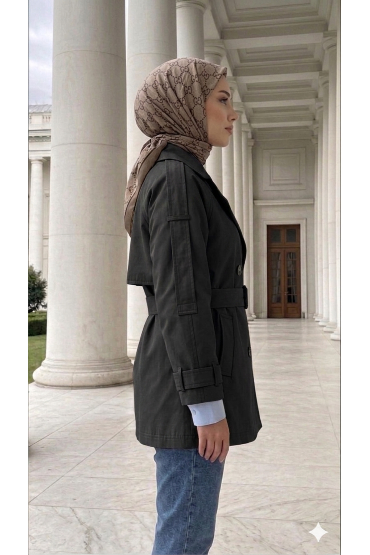 Gülsoy YENİ SEZON APOLETLİ DÜĞME DETAYLI CEPLİ TRENÇKOT görsel 4