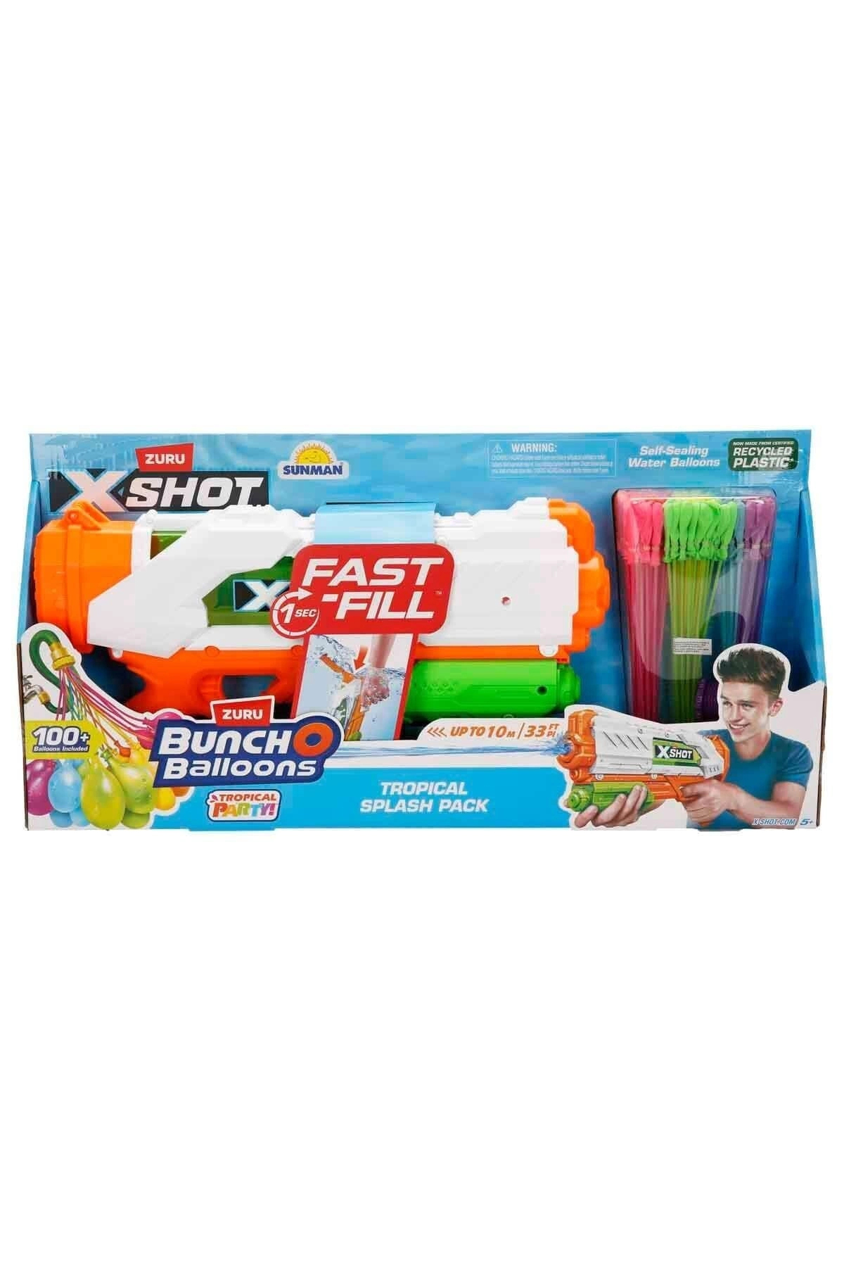 Sunman 56568 SUN-ZUR-X-SHOT WATER BALON ATAN SU TABANCASI BUNCH O