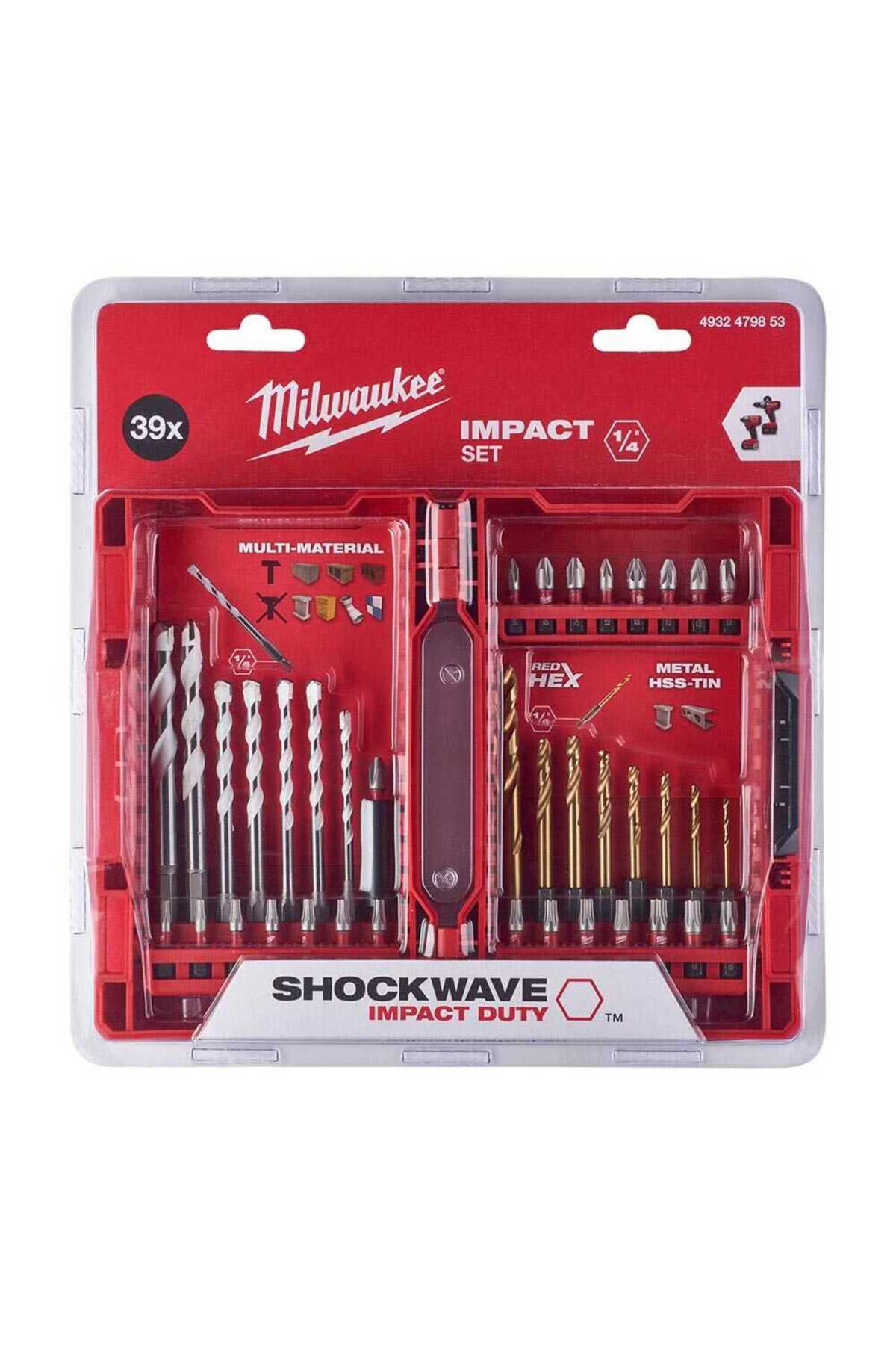 ワルキューレボルト　Wウィール　セット Milwaukee Shockwave 39 Parça Delme Vidalama Seti - 4932479853