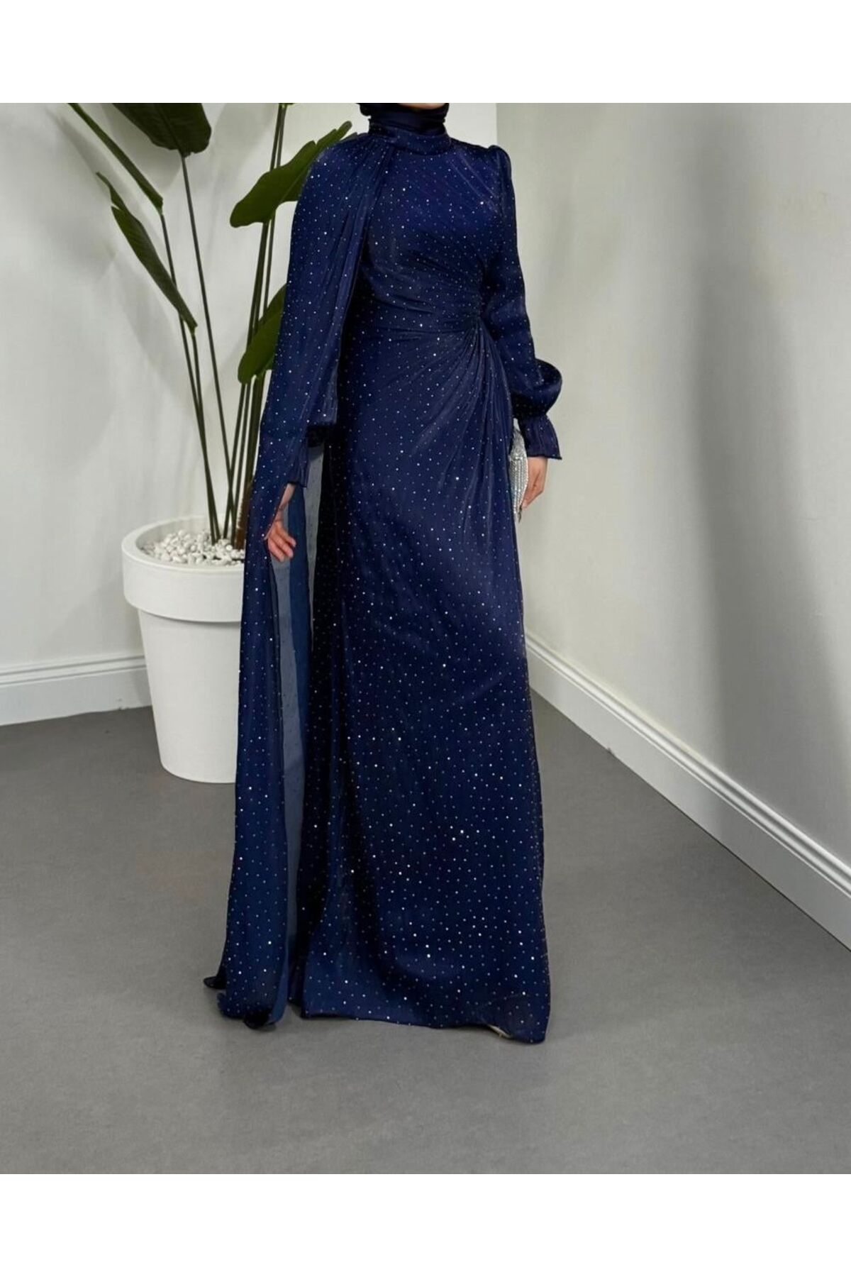 green emerald velvet dress Modest Formal Embellished Dress G489 Lilac main image 1