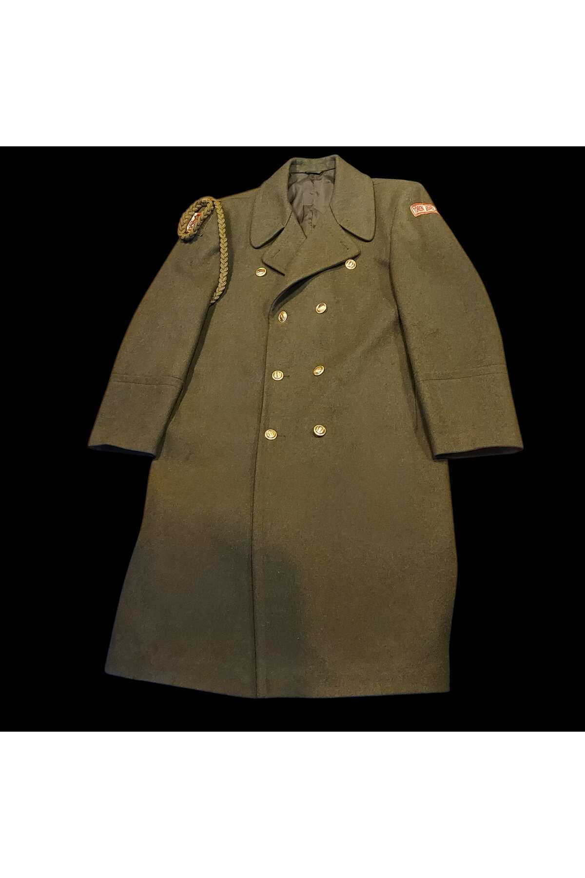 kho military design Haki Renk KKK Özel Onur Kıt'ası Yün Kaput (51-D/M-L Beden) Sıfır Ürün