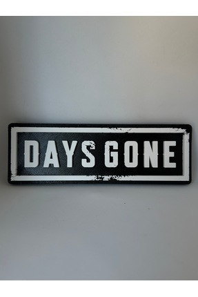 GoKa 3D Craft Days Gone Dekoratif Duvar Yazısı - Post-Apokaliptik Gamer Oda A...