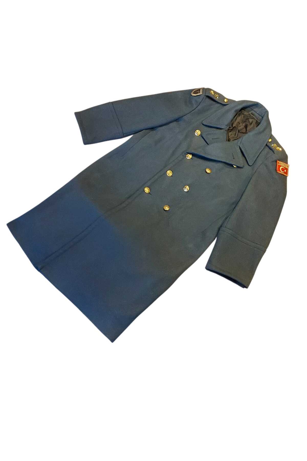 kho military design Gök Mavisi Renk Hava Kuvvetleri Yün Tören Kaput Sb. (Ütğm) (52/4-L Beden) görsel 8