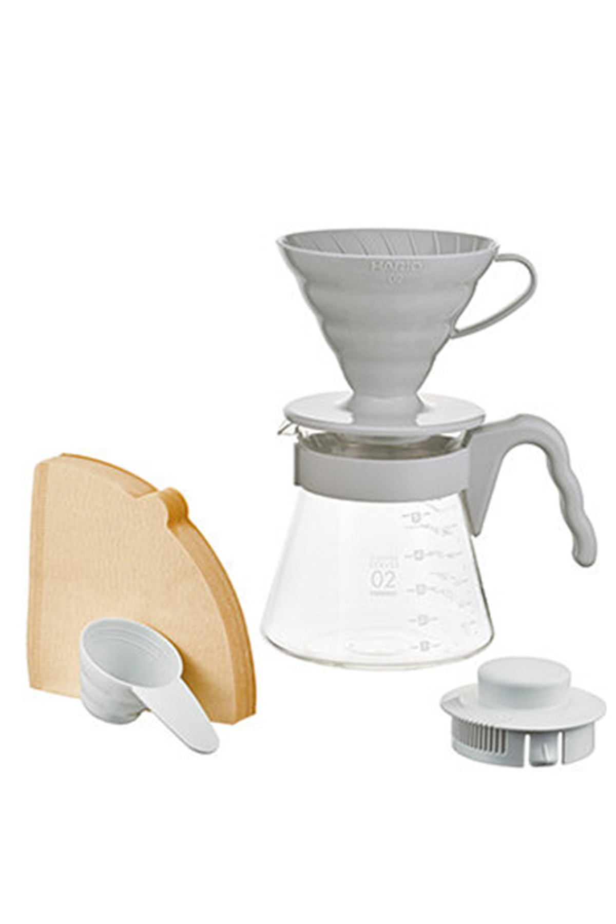 V60 Coffee Brewing Set (Light Grey)