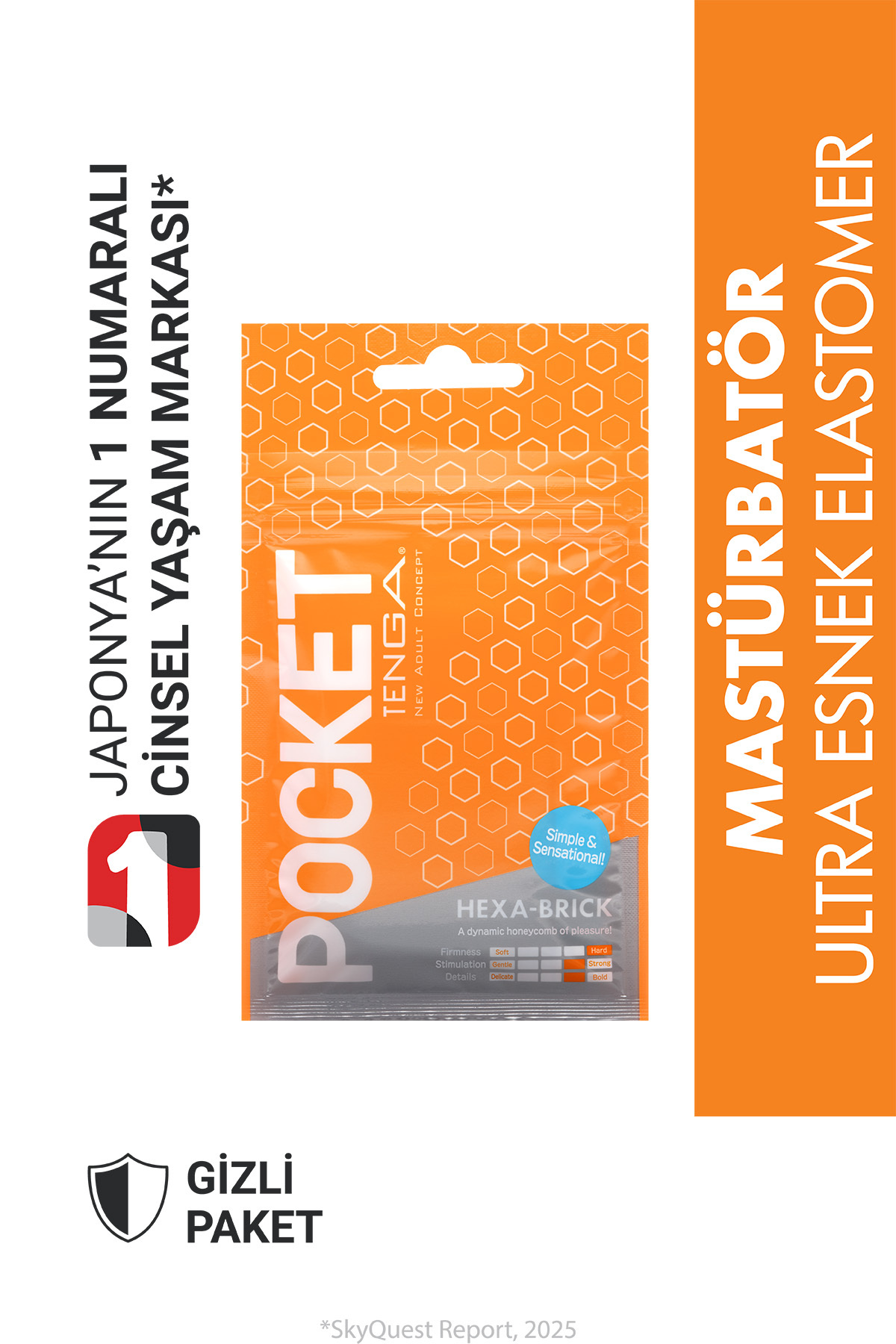 Tenga Pocket Hexa Brick Mastürbatör POT-004