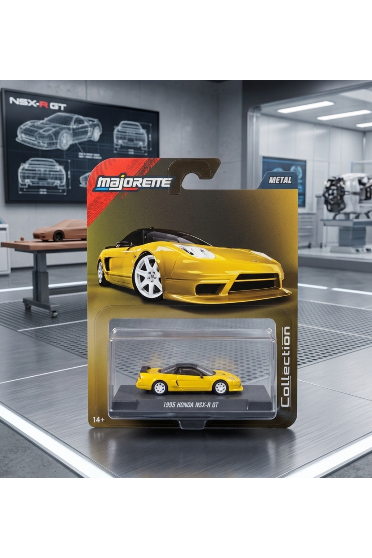 ショウ.Select!!shop Majorette Koleksiyonerlere Özel Standlı 1995 Honda NSX-R GT 1:64