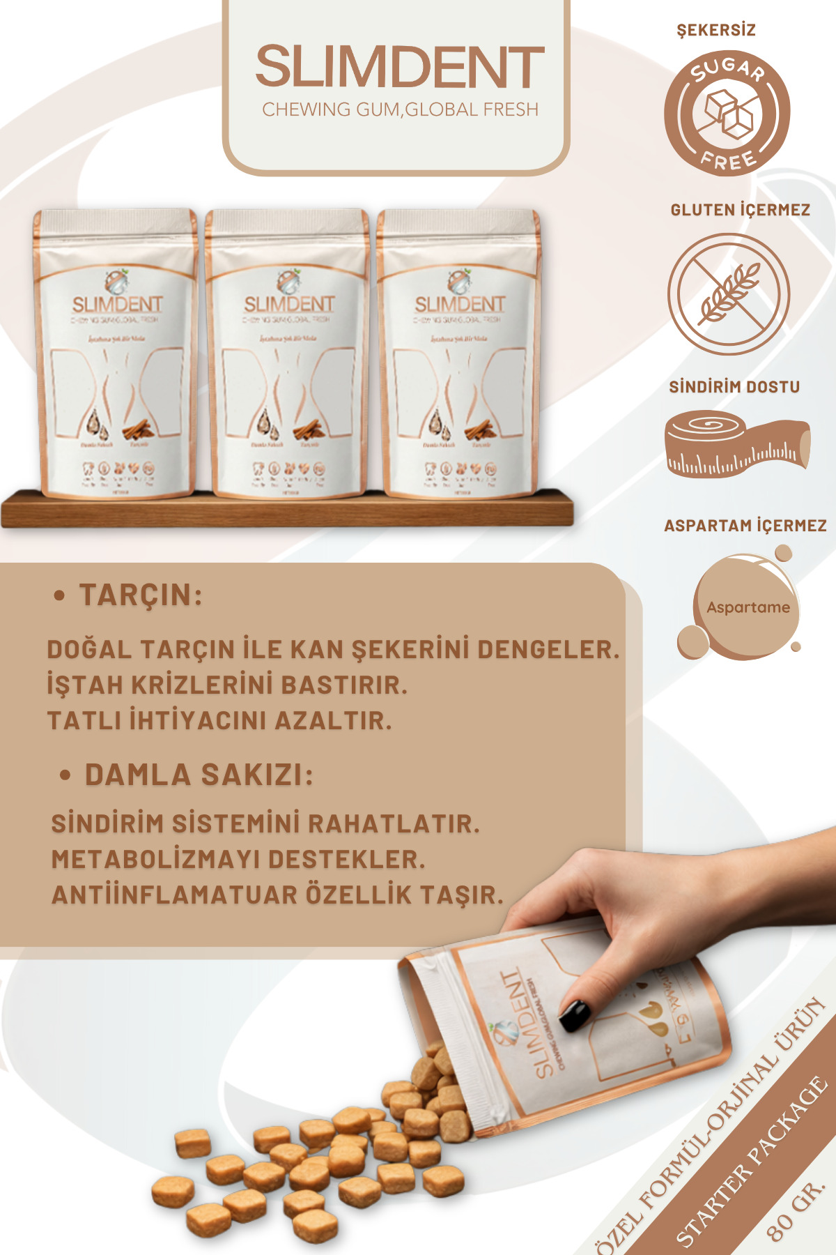 SLIMDENT Starter Package-Fonksiyonel Wellness Sakızı- Damla Sakızı