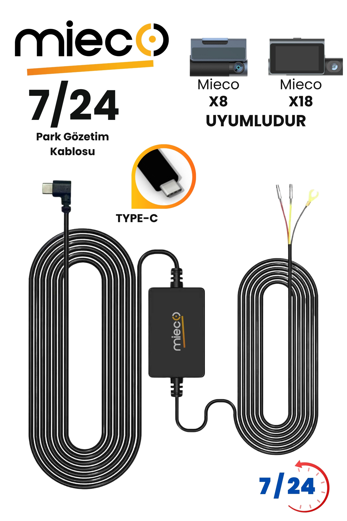 Mieco X8 ve X18 Uyumlu Park Modu Akü Bağlantı Kablosu / Hardware