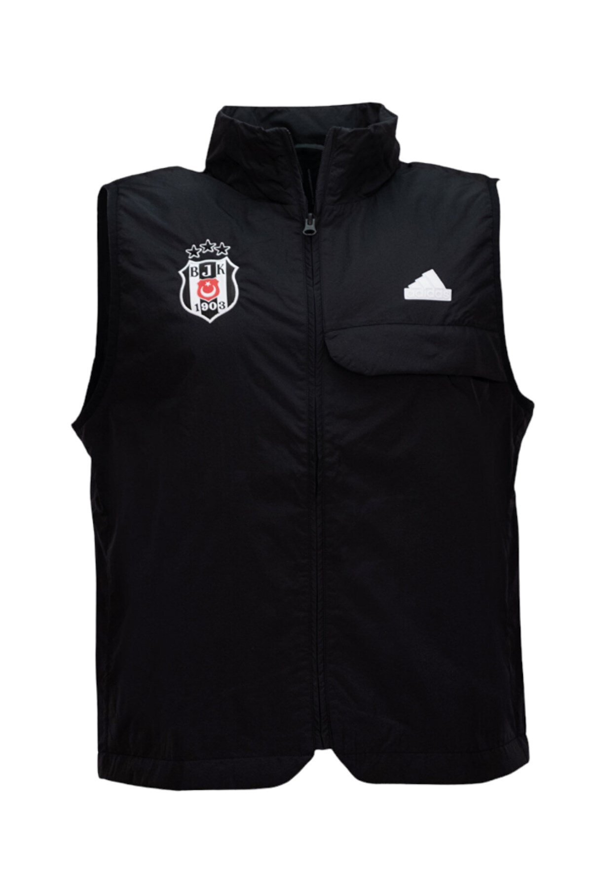 Beşiktaş ORİJİNAL LİSANSLI ADİDAS SİYAH SIFIK KOL YELEK görsel 6
