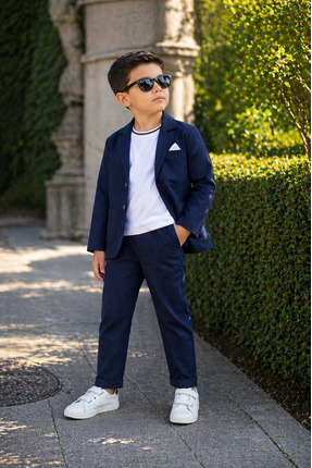 tinytrends Erkek Çocuk Cotton Spor Takım Elbise Bayramlık/Düğün/Özel Gün