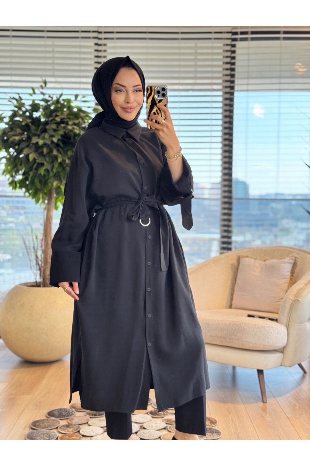 ALANURMODA Kuşaklı Uzun Tunik - Fiyatı, Yorumları
