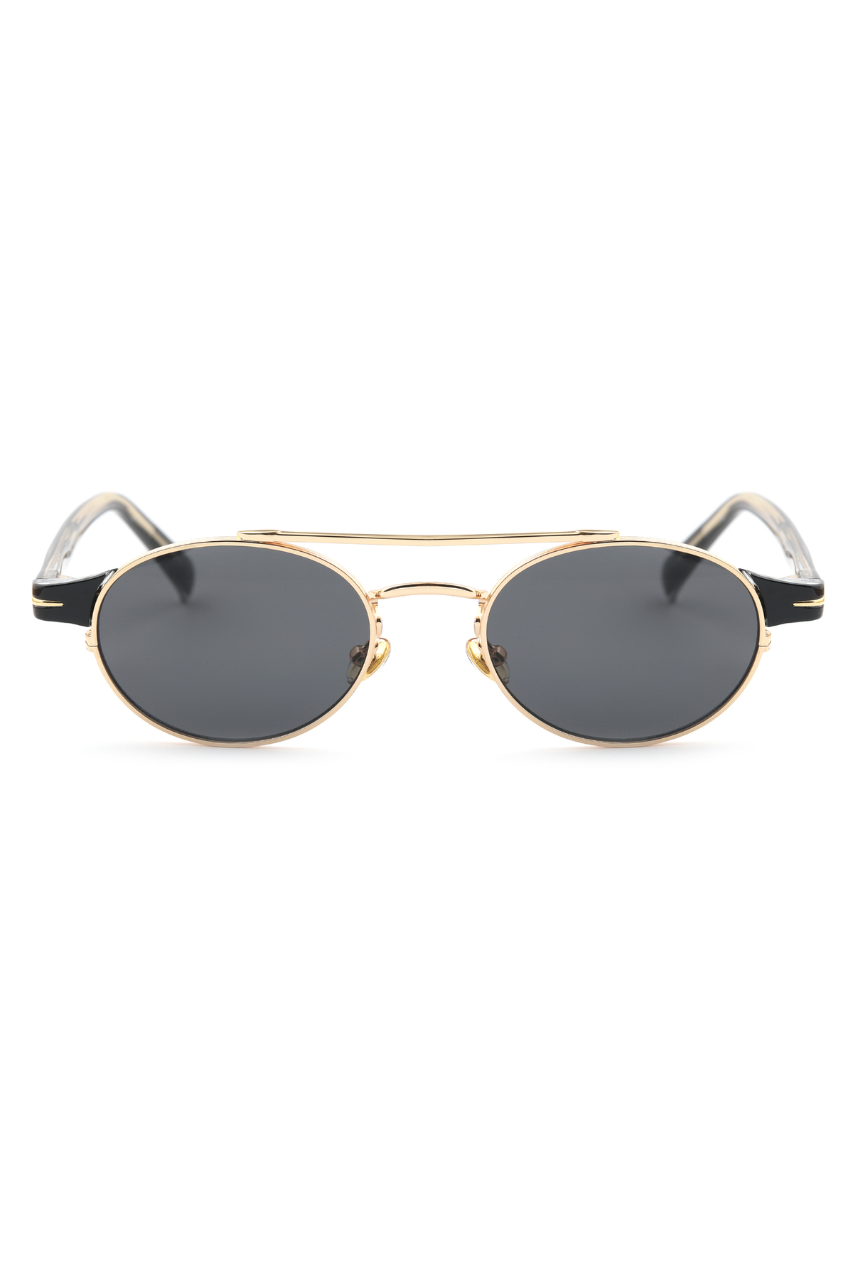 Ticarto Unisex Oval Gold Çerçeve Güneş Gözlüğü TCTGA002701G0362 görsel 4