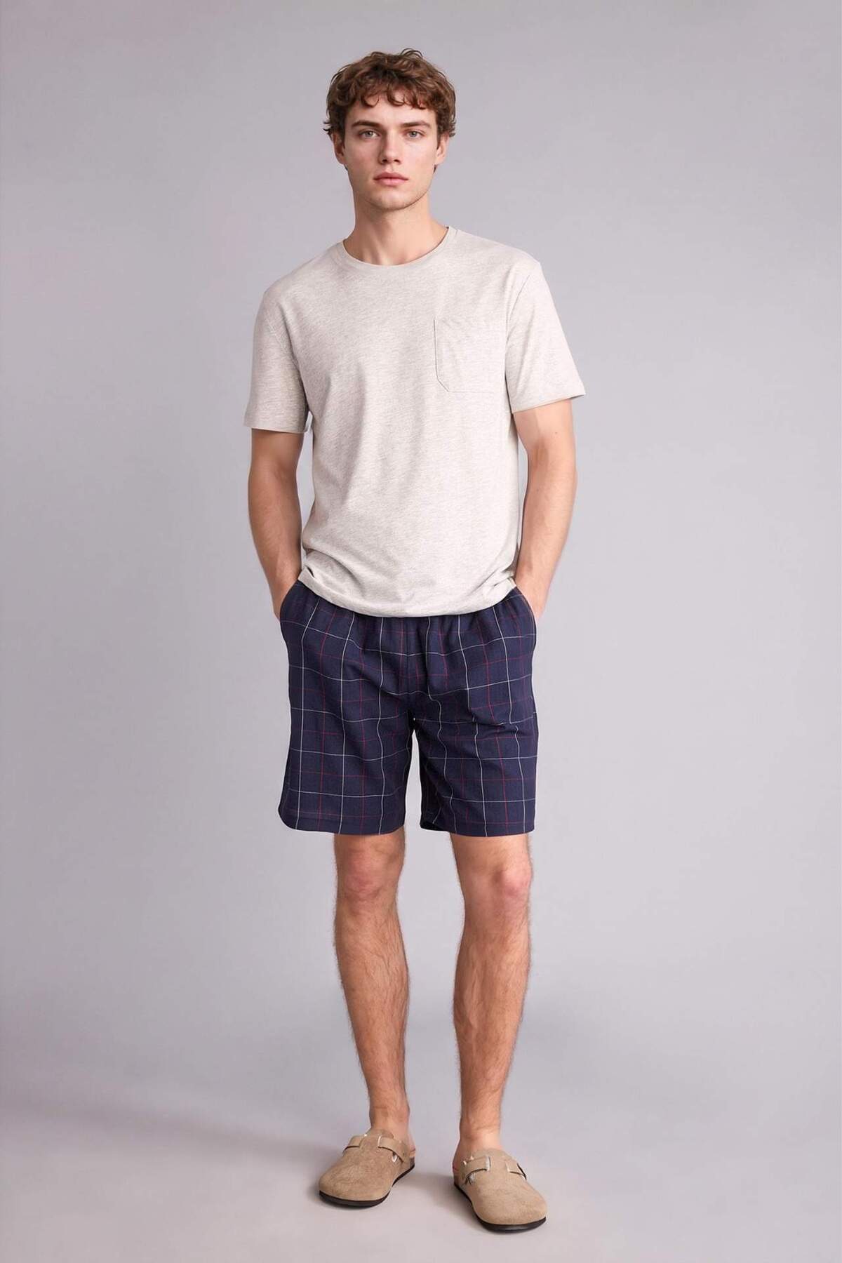 DeFacto %100 Pamuk New Regular Fit Cepli Kısa Boy Poplin Alt H4788AX26SP