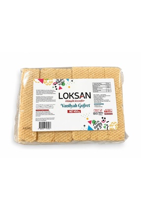 LoKSaN Vanilyalı Gofret 450g × 4 ADET