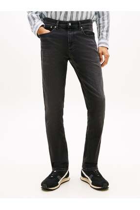 Tommy Hilfiger SCANTON SLIM FIT DAR PAÇA ERKEK JEAN PANTOLON SİYAH DM0DM181521BZ
