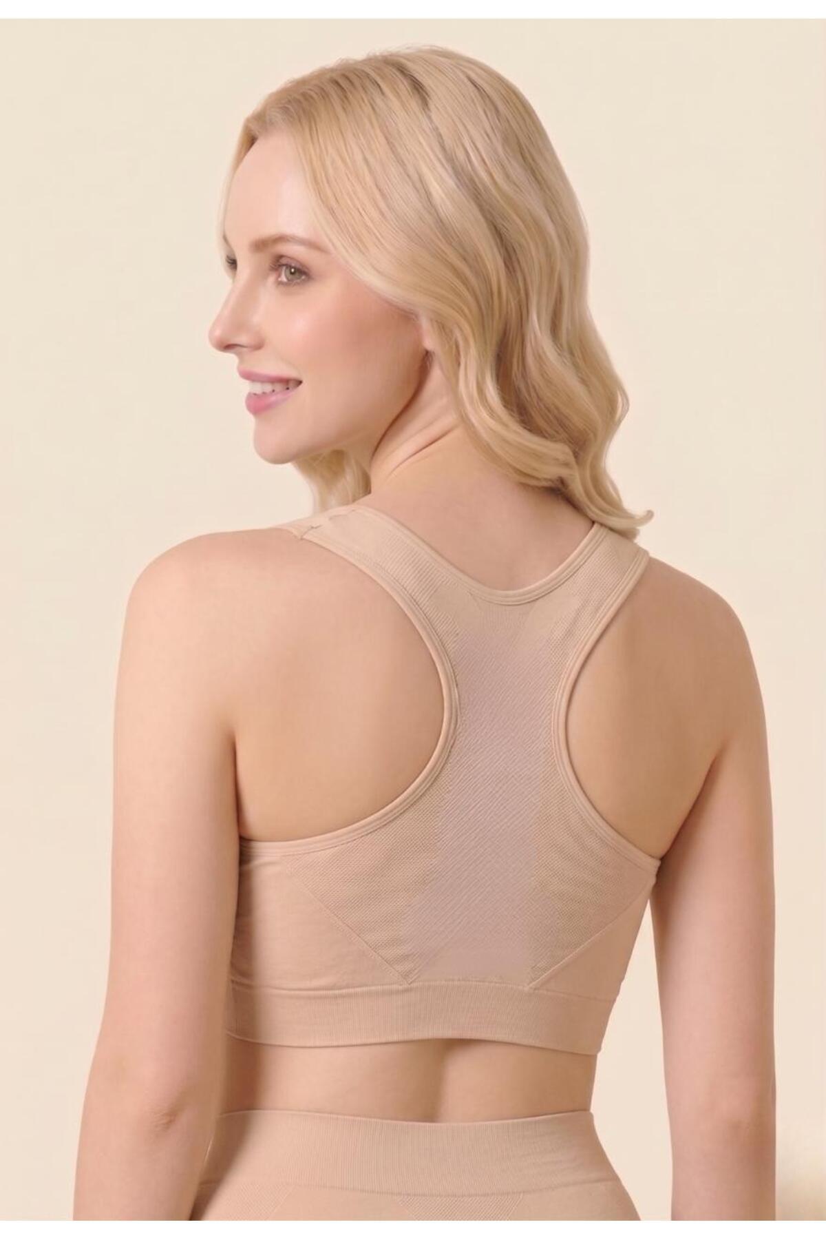 Formactive Kadın 3'lü Toparlayıcı Bralet Sütyen Seti, Pedli Rahat, Şık ve Günlük Kullanım - 2135 görsel 7