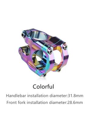 ROBESBON Lunje Alüminyum Colorful Rainbow Bisiklet Gidon Boğazı
