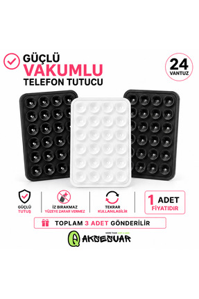 Q Aksesuar Silikon Vakumlu Telefon Tutucu, Cep Telefonu için Kaymaz Vantuzlu ...