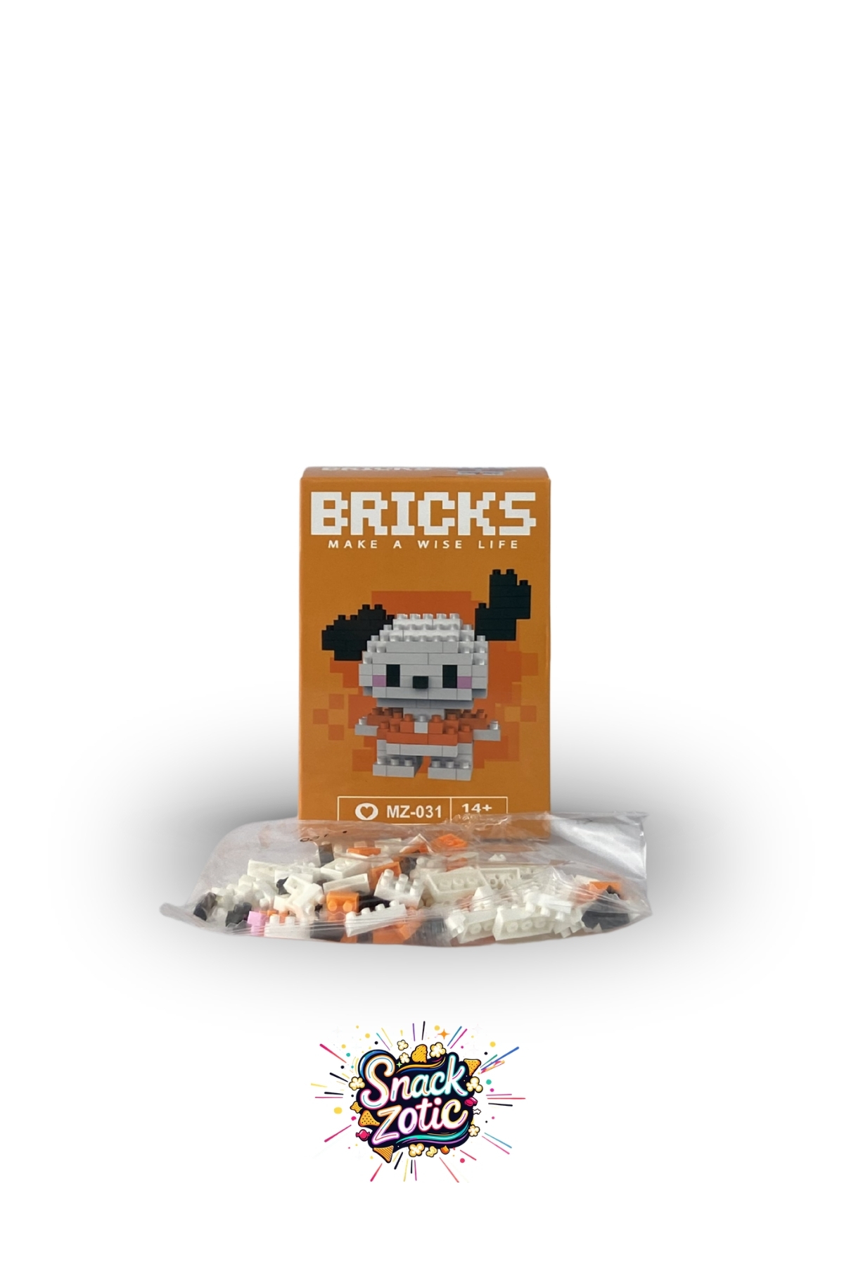 Bricks SNACKZOTIC BIRCKS POCHACCO 3D MİKRO BLOK LEGO - Fiyatı