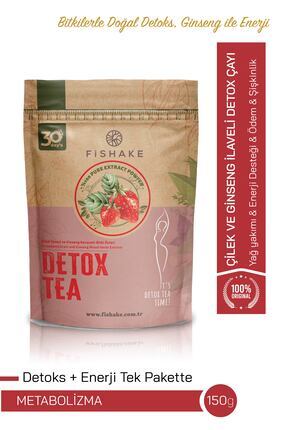 FiShake Çilek Ve Gınseng Karışımlı Detox Tea Form Diyet Çay (30 GÜN)