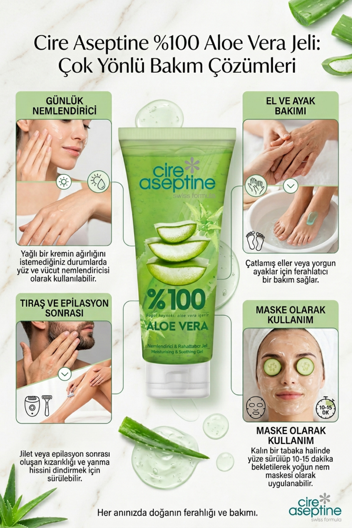 haargel aloe vera Haargel Aloe-Vera 100ml – Schönheit aus der Natur main image 0