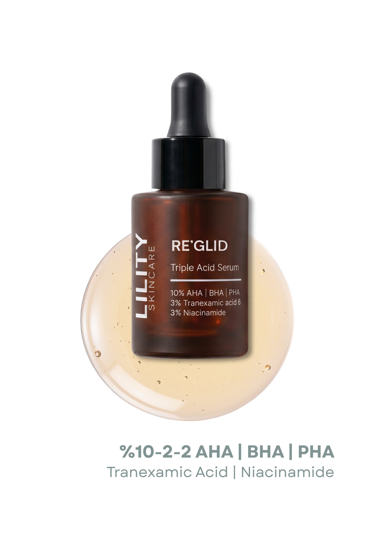 Lility Care Re'Glid Leke Karşıtı & Canlandırıcı Triple Acid Serum 30 ml — LU006