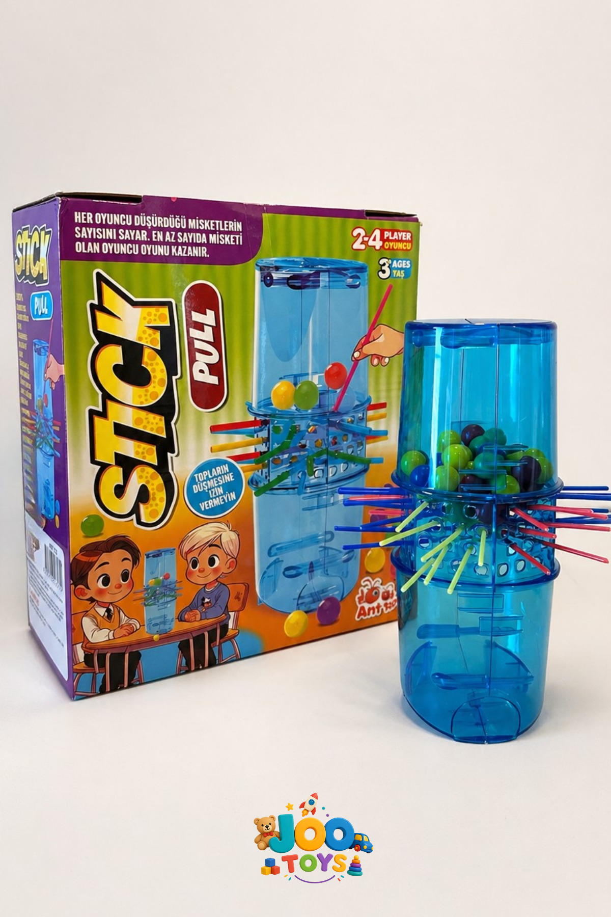 ANT TOYS Stick Game Denge ve Dikkat Oyunu | 3+ Yaş | Çubuk ve Top Çekme Strateji Oyunu