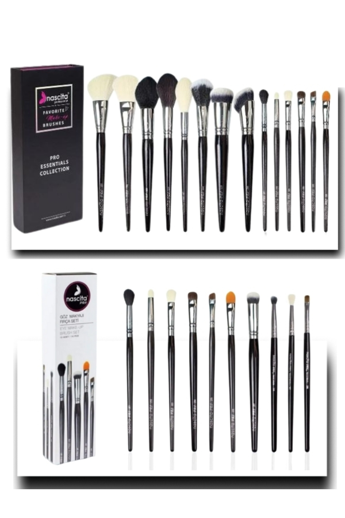 Nascita Pro Essentials Collection Fırça NASBRUSHSET38 PRO + Göz Makyaj Seti 10