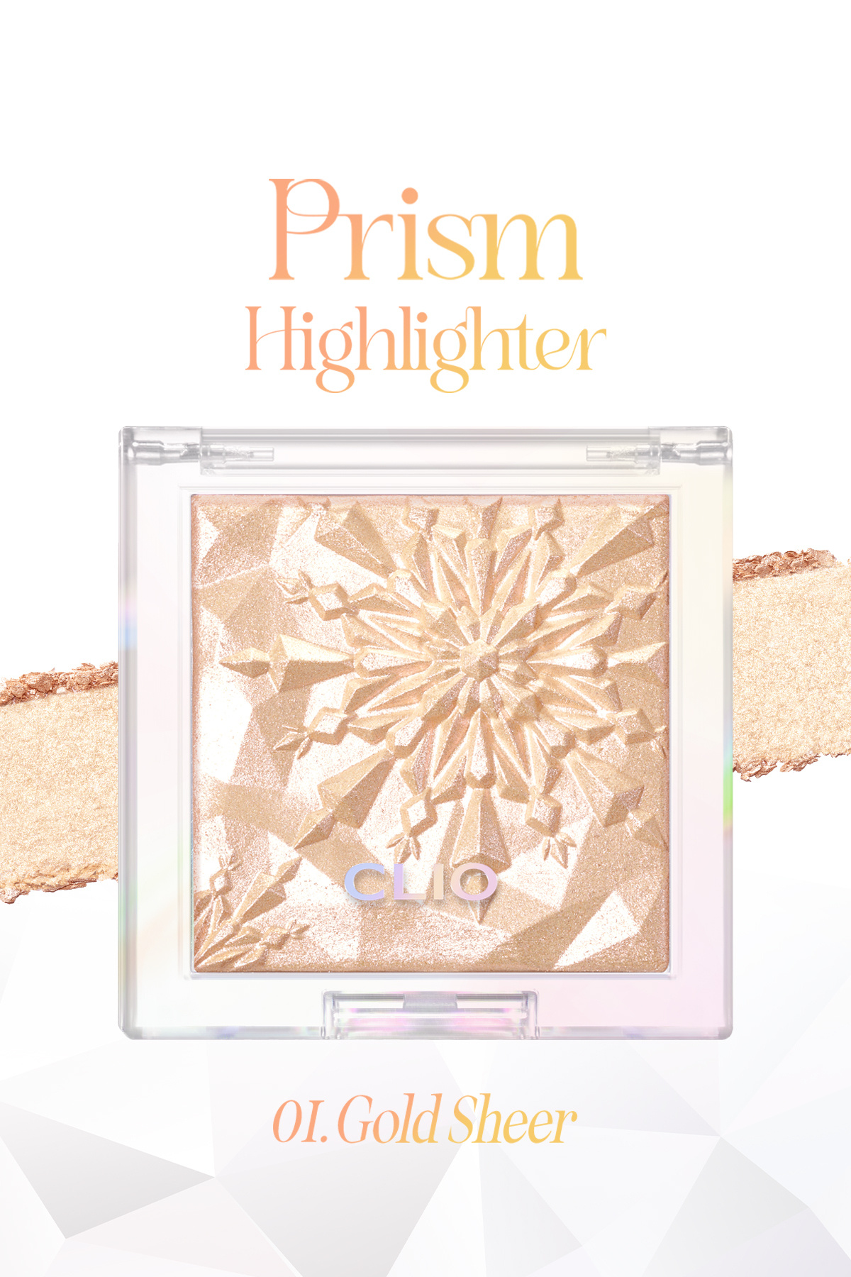 CLIO Mikro İnci Tanecikleriyle Yoğun Işıltı Sağlayan Highlighter Prism Highlighter 01 Gold Sheer — طلایی 111160