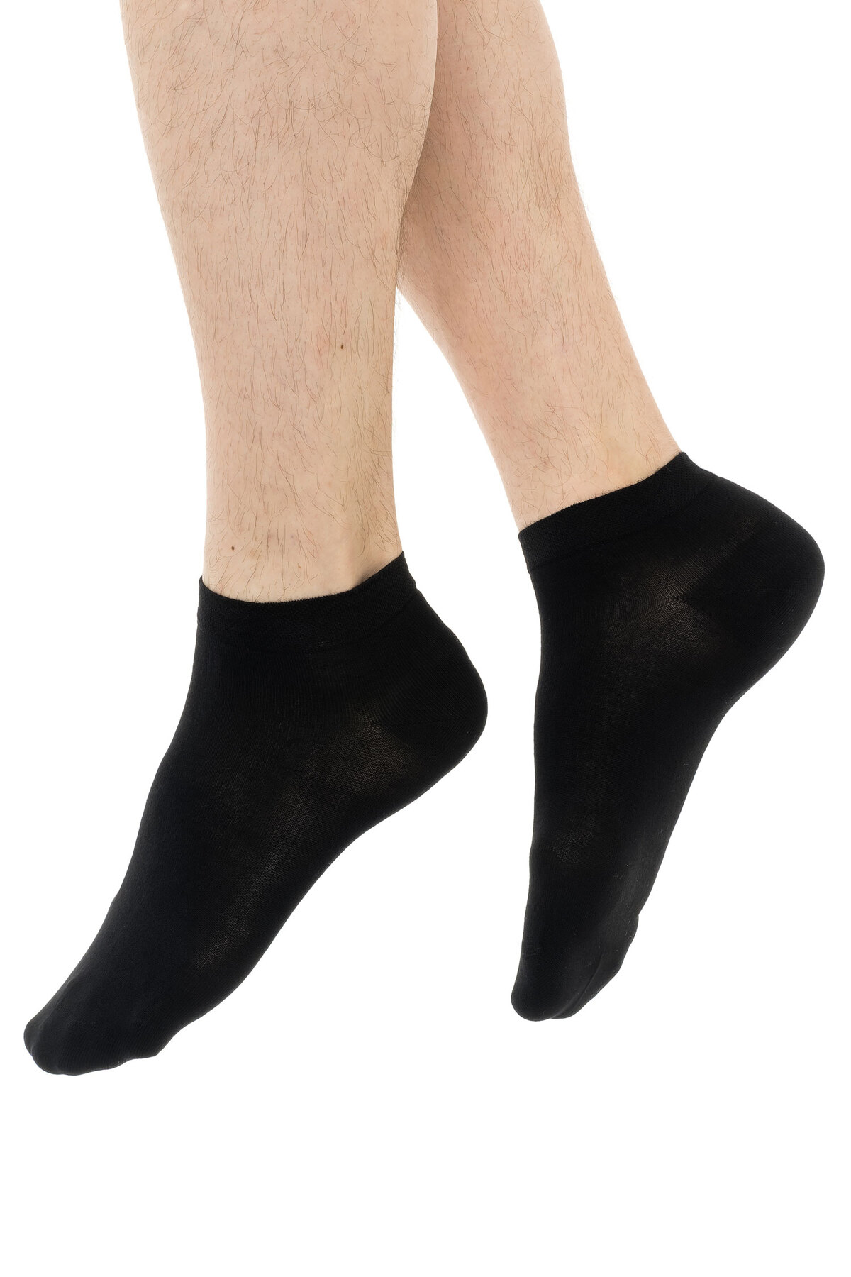 DAYCO Bambu Erkek Dikişsiz Premium Patik Siyah Çorap 6'lı Set - 41-45 - 10500-S görsel 4