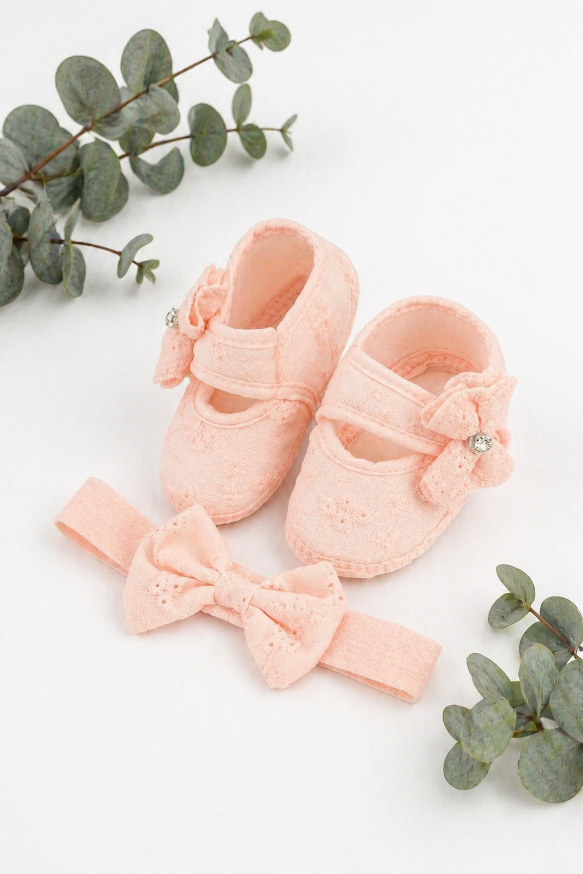 0-3 Months Baby Bandana Bootees Set