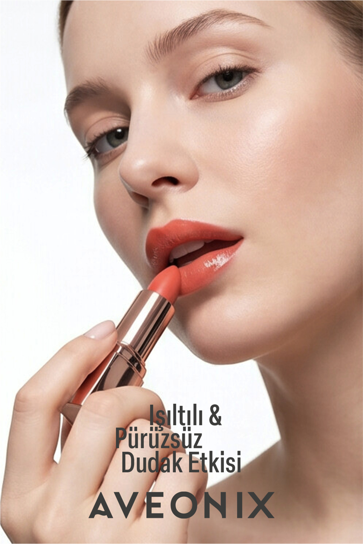Shine Veil Parlak Ruj 08 Nemlendirici Pürüzsüz Dolgun Dudak Etkili Lipstick — رنگارنگ R-AVX-01 — تصویر 2 از 8