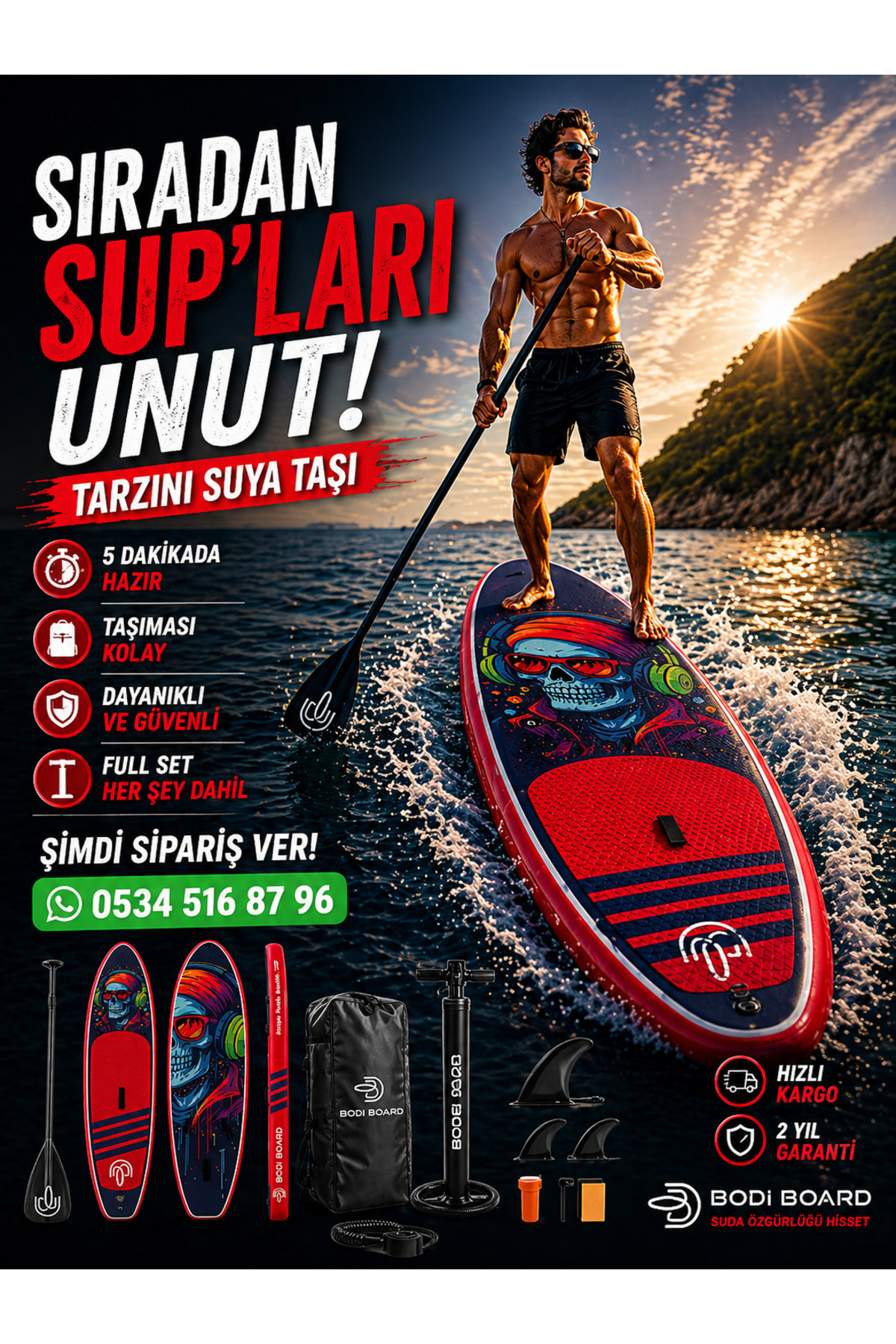 ウエイトトレーニング Body surfing board Bodi Board Supboard BODİ POWER 350cm *84cm*15cm - Fiyatı, Yorumları