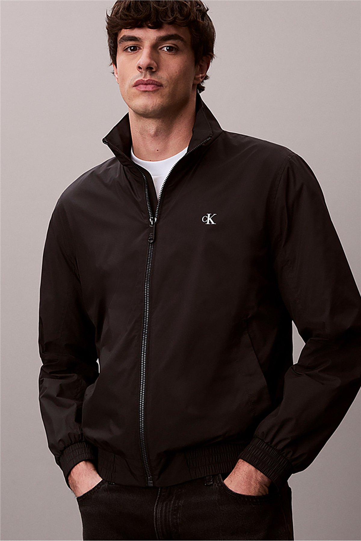 Calvin Klein Ls Unfilled Nylon Ha Erkek Mont Siyah görsel 5