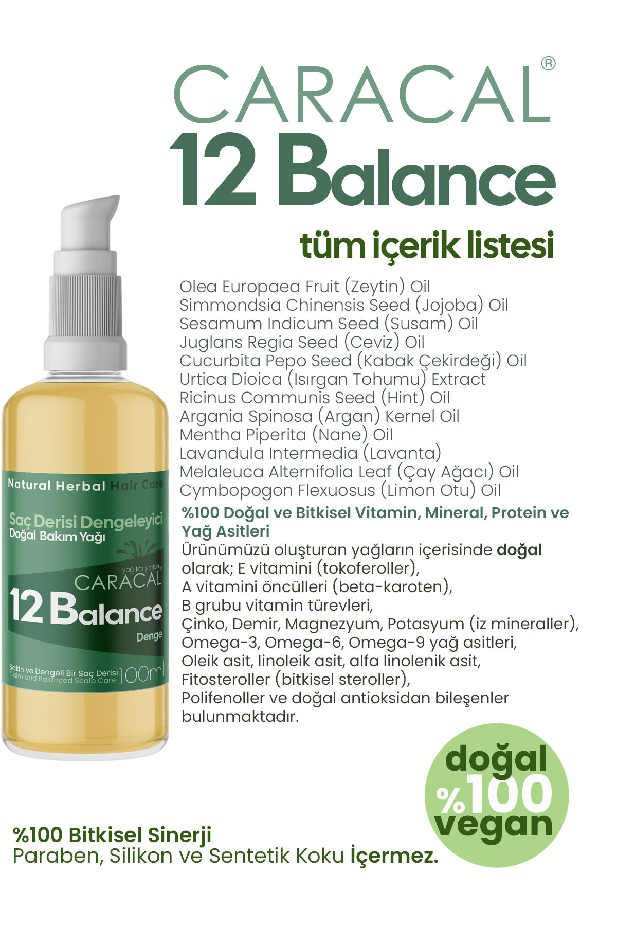 12 Balance Doğal Kepek Karşıtı Saç Derisi Arındırıcı Bakım Yağı, Çay Ağacı Isırgan Tohumu Özlü — KEPEK KAŞINTI KARŞITI KEPEKLİ PULLANMA — تصویر 3 از 6