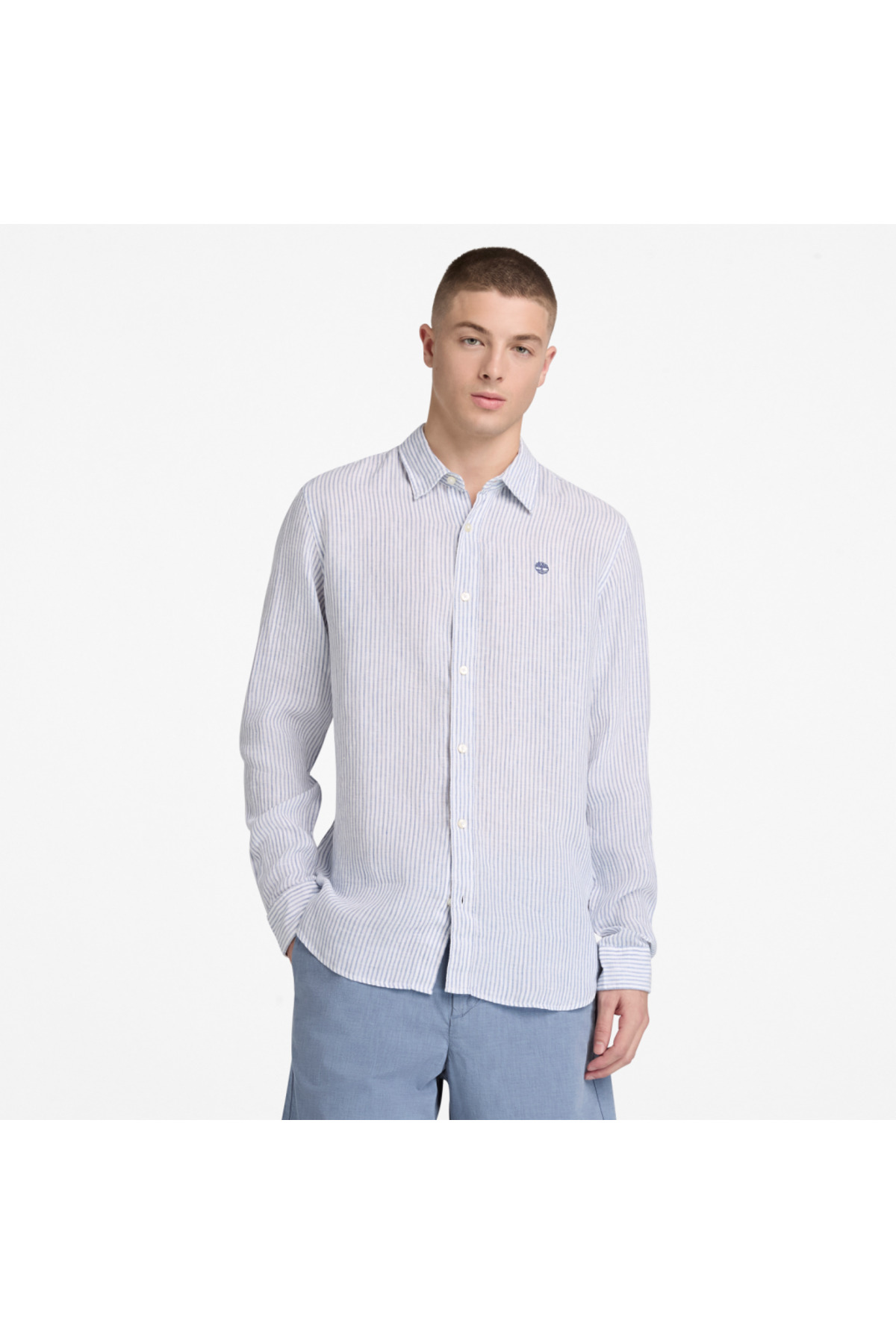 پیراهن راه راه کتانی MILL BROOK (معمولی) TB0A44AFA7P1 تیمبرلند پیراهن Timberland