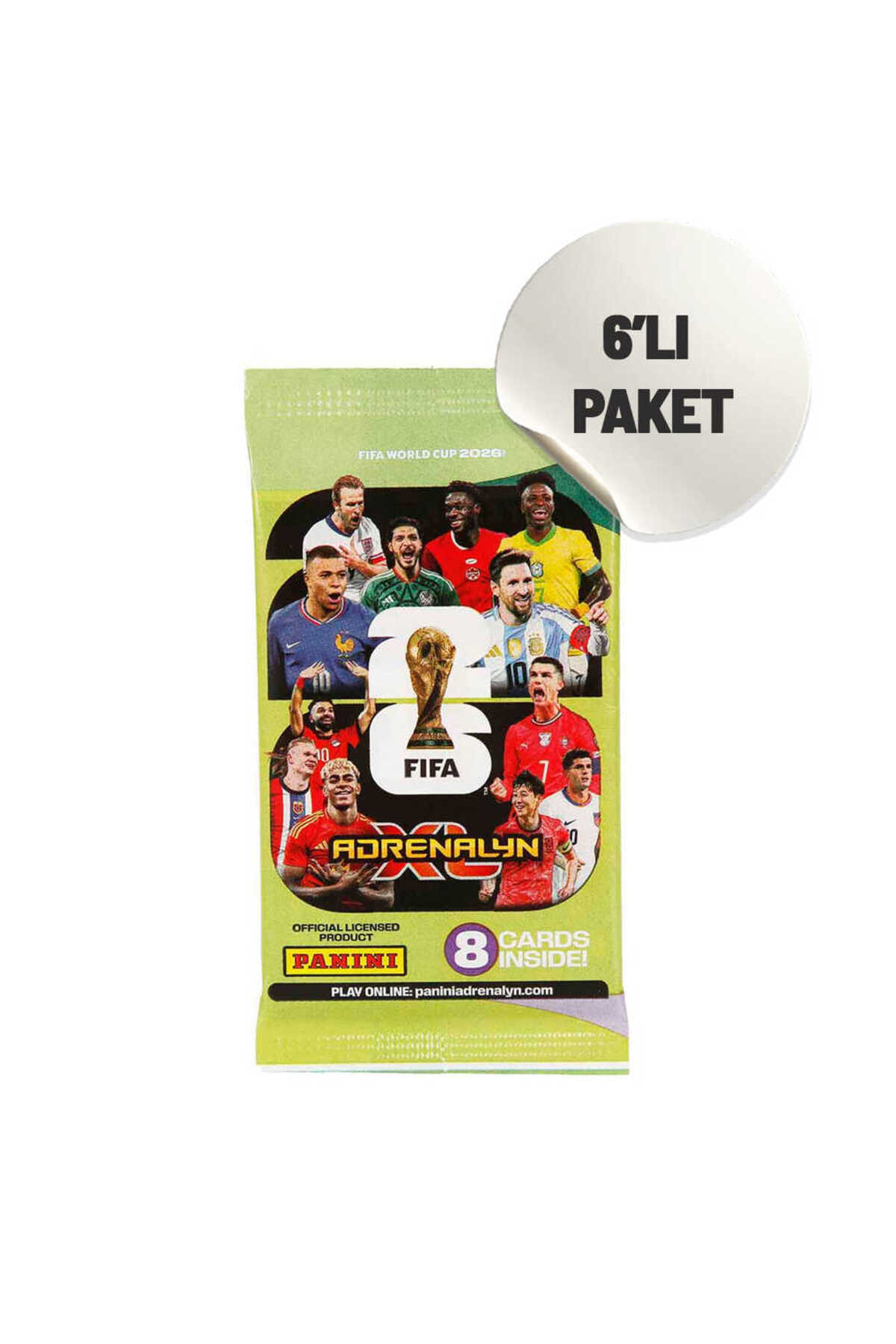 Panini FIFA World Cup 2026 Adrenalyn XL Futbol Kartı 6'lı Paket 48