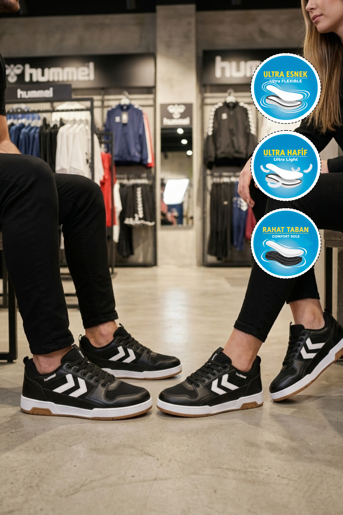 کفش ورزشی مشکی یونیسکس ورسای ۲ مدل ۹۰۰۸۷۲ هامل کفش پیاده روی hummel